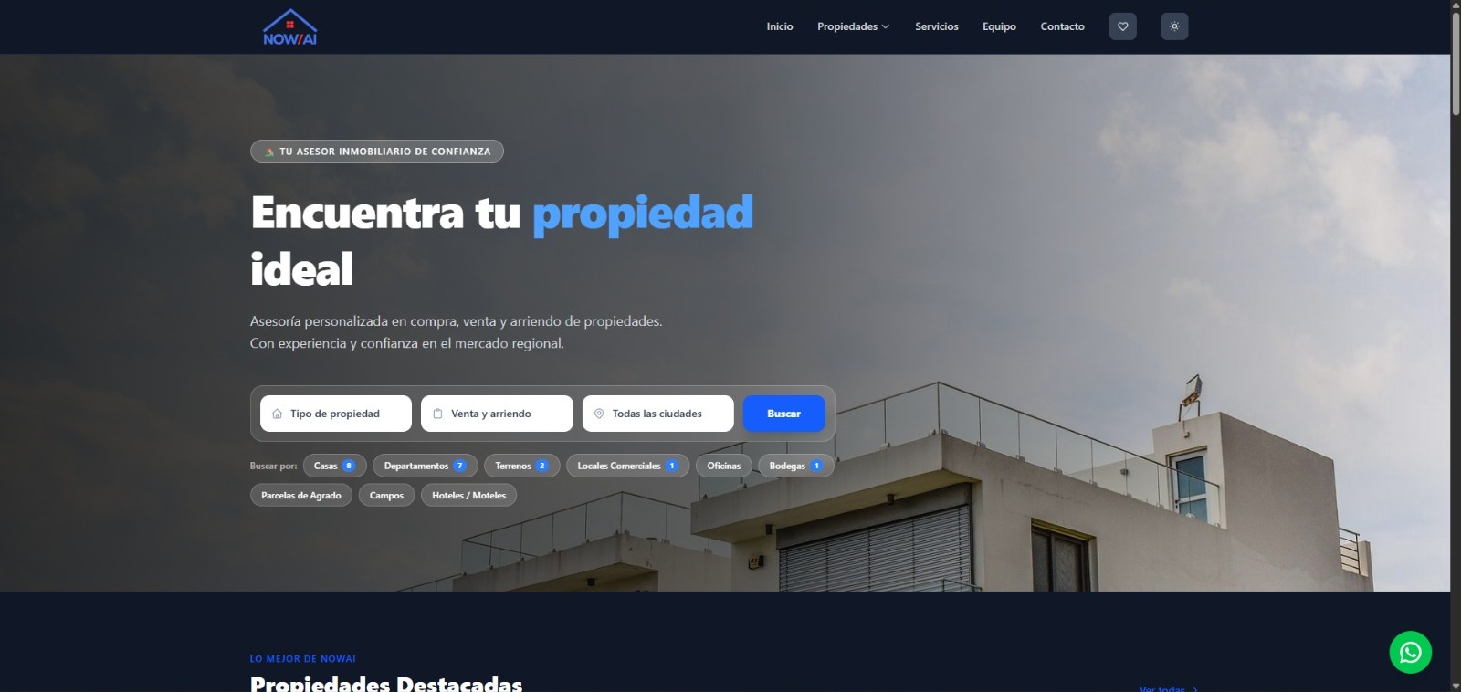 NowAI — Portal Inmobiliario